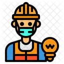 Electrician Job Man Icon