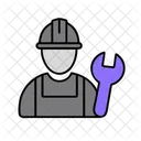 Electrician Construction Worker Icon