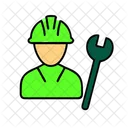 Electrician Construction Worker Icon