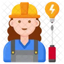 Electrician Professions Woman Woman アイコン