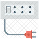 Electricidad Extension Cable Icono