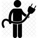 Electricien Homme Militaire Icône