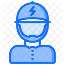 Homme Electricien Electricite Icône