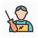 Electricien Avatar Profession Icône