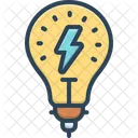 Electricite Charge Mise Sous Tension Icône