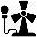 Electricite Eolienne Eolienne Ampoule LED Icône