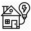 Électricité domestique  Icône