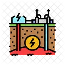Electricity Geothermal Energy Icon