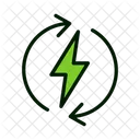 Electricity Recycle Electricity Electric Charge Icon