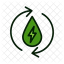 Electricity Energy Transformation Recycle Electricity Icon