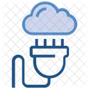 Cloud Storage Electricity Icon