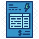 Electricity Bill Electricity Bill Icon