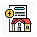 House Electricity Contract Icon