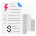 Electricity Bill Electricity Invoice Utility Bill Icon