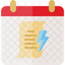 Electricity Bill Date Bill Electricity Icon