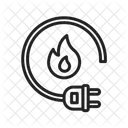 Electricity Fire  Icon