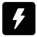Speed Square Electricity Icon