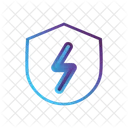 Electricity Security Shield  Icon