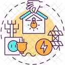 Electricity Supply System Icon