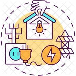 Electricity supply  Icon