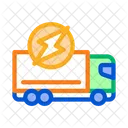 Electro Truck Cargo Icon