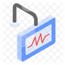 Electrocardiogram Ecg Monitor Icon