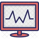 Electrocardiogram Heartbeat Heartbeat Screen Icon