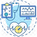Electrocardiogram Hypertension Test Icon