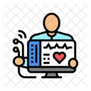 Electrocardiogram Health Check Icon