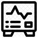 Electrocardiogram Cardiac Signal Icon
