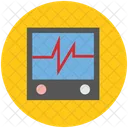 Electrocardiogram Heartbeat Screen Icon