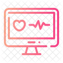 Electrocardiogram Cardiology Ecg Monitor Icon