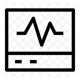 Electrocardiogram monitor  Icon