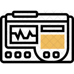 Electrocardiogram Monitor  Icon