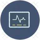 Electrocardiogram On Screen Icon