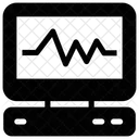 Electrocardiograma Ekg Maquina De Control De Latidos Del Corazon Icono