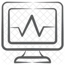 Maquina De Ecg Monitor De Ecg Electrocardiograma Icon