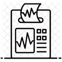 Electrocardiograma Ekg Maquina De Control De Latidos Del Corazon Icono