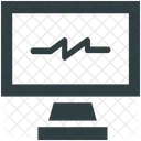 Electrocardiograma Cardiovascular Monitor Icono