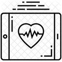 Appareil ECG Moniteur ECG Electrocardiogramme Icône