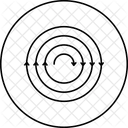 Electromagnetic Wave Force Icon