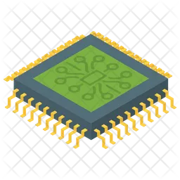 Electronic Brain Chip  Icon