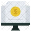 Electronic Business Receipt Invoice Icon