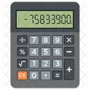 Electronic Calc Calculator Adding Machine Icon