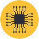 전자 칩 마이크로칩 CPU 칩 아이콘