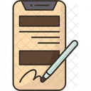 Electronic Contract Electronic Agreement Signature Symbol