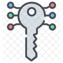 Electronic Key Data Lock Icon
