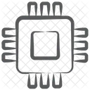 Electronic Microchip Integrated Circuit Computer Chip Icon