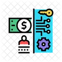 Electronic Money Security Online Transaction Electronic アイコン