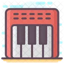 Electronic Musical Piano Keyboard Musical Instrument Icon